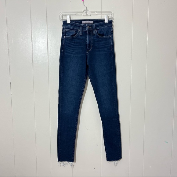 Joe's Jeans Denim - JOE'S JEANS Haxby High Rise Raw Hem Blue Denim Skinny Jeans Size 25
